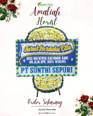 Papan Bunga Duka di Damar Sari