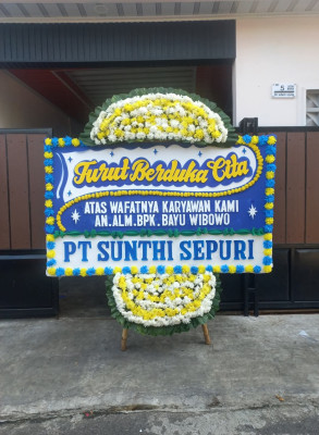 Papan Bunga Duka di Damar Sari